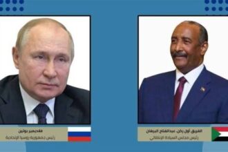 البرهان يبعث ببرقية عاجلة للرئيس الروسي