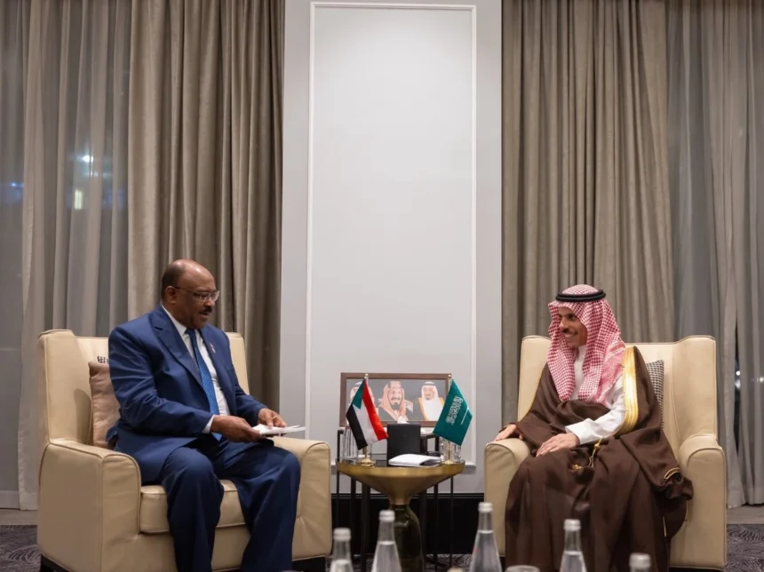 لقاء رفيع بين وزيري الخارجية السعودي والسوداني بحث تطورات الأوضاع 