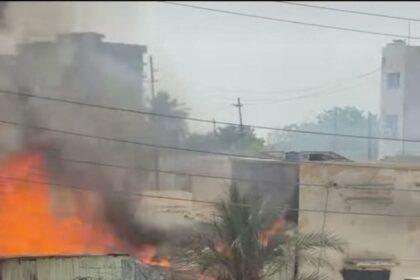 عاجل.. حريق وسط سوق بورتسودان