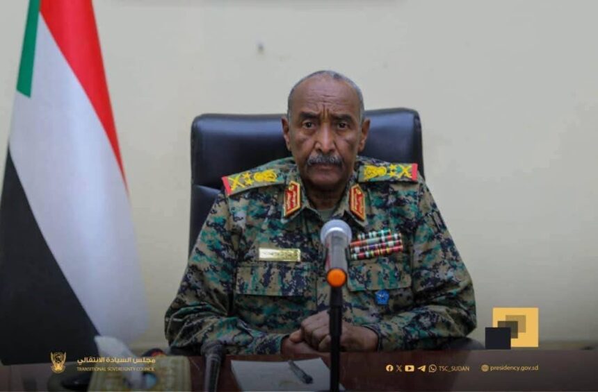 البرهان يبعث ببرقية إلى سلفاكير